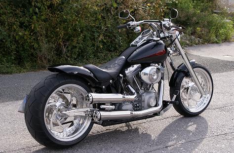 Harley Davidson Softail FXSTI Black-Devil